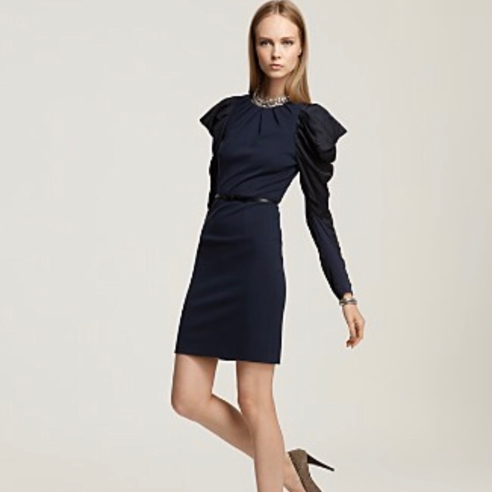 BCBGMaxazria Shirred Sleeve Ponte Dress -Size 2